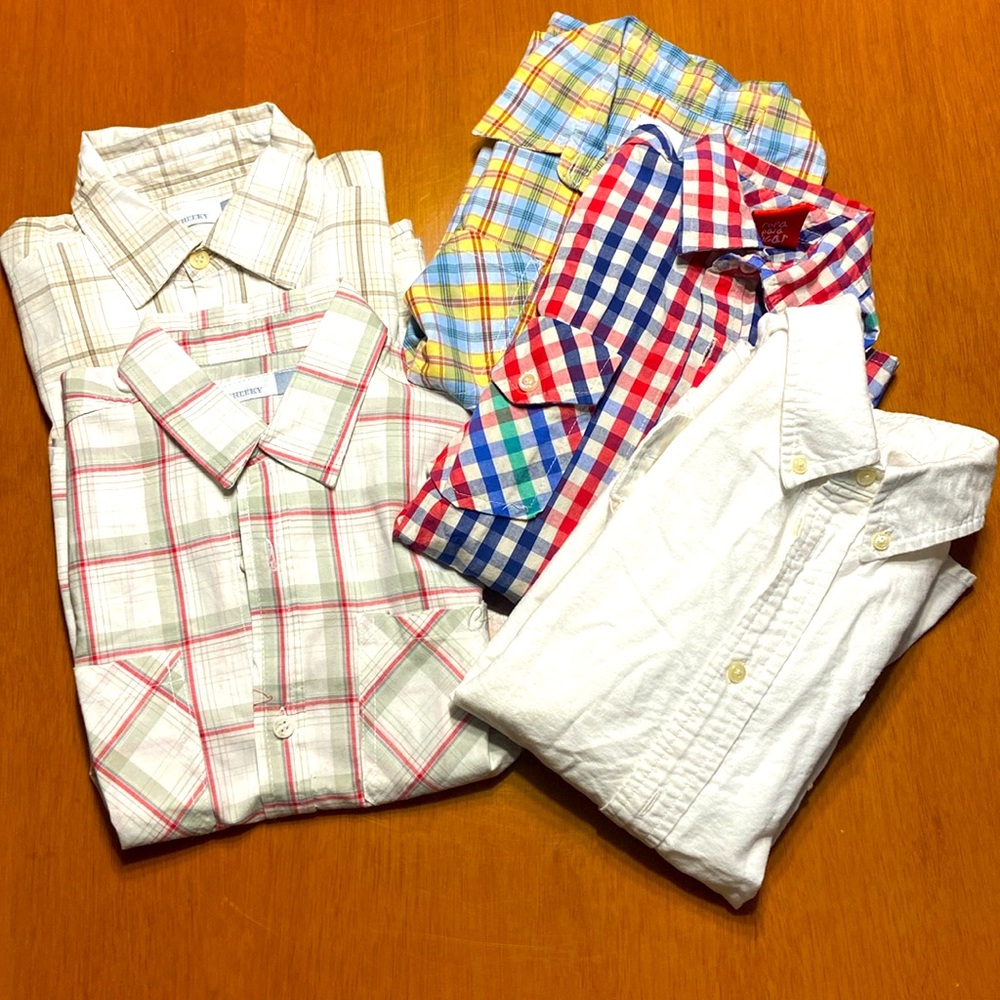 Size 6 Shirts Combo! 3 short sleeves shirts + 2 long sleeves shirts